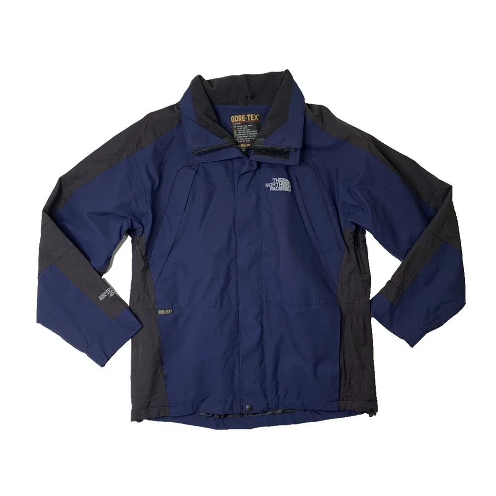 The North Face Jacket Men Medium Navy Black Summit Series GoreTex XCR Waterproof